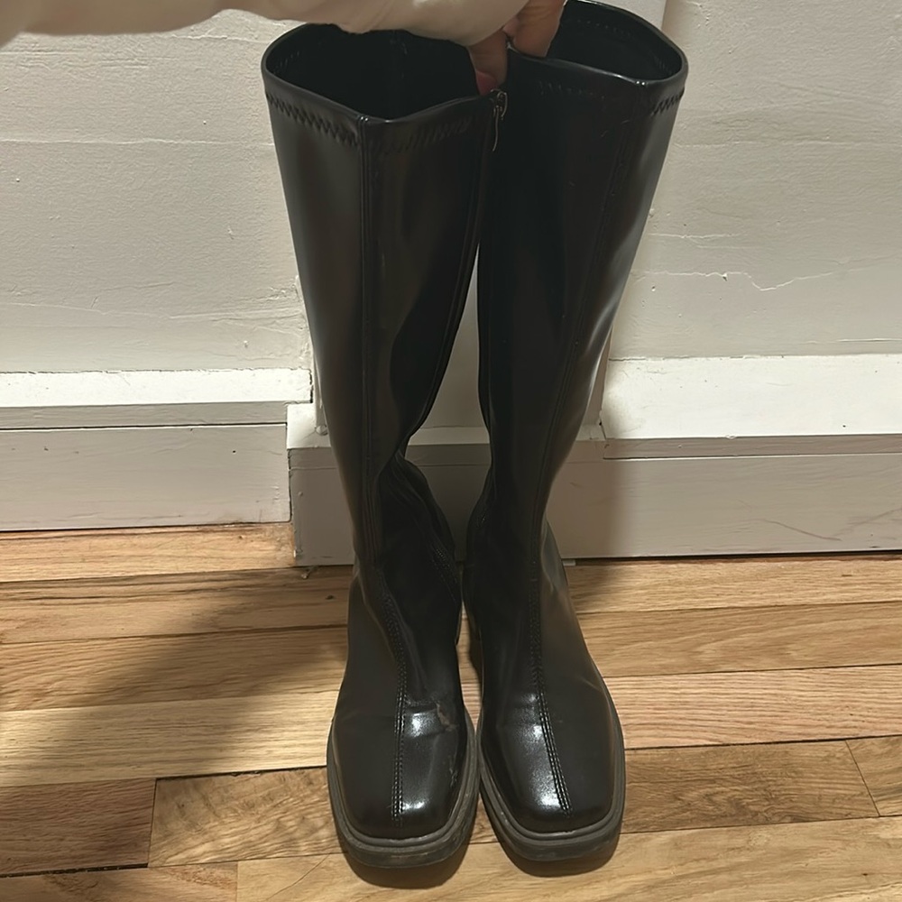 Tall black boots